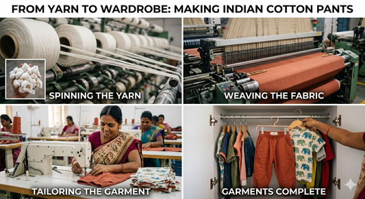 How Indian Cotton Pants Are Made: From Yarn to Your Child's Wardrobe