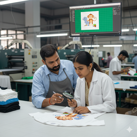 Getting Printing Right is the most difficult part of a kids clothing business