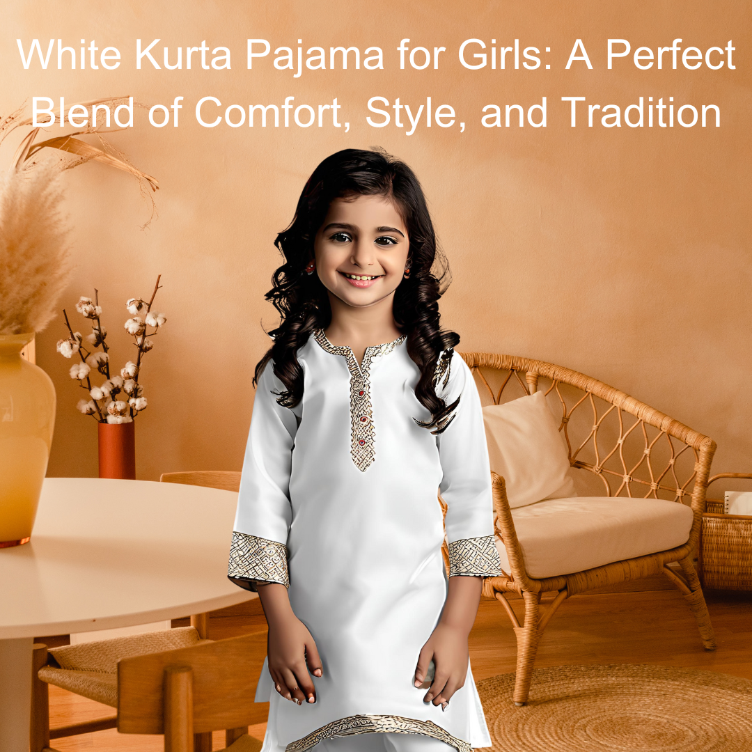 kurta pajama dress Marine Blue Eid & Friday Wear USA Extra Large This set comes with a bottom pajama. White Kurta Pajama for Girls: