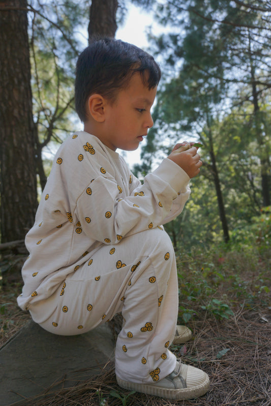 Smiley Sunshine 2 Piece Sweatshirt set for Boys & Girls