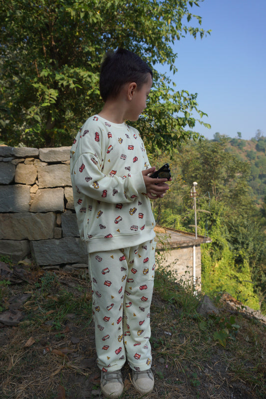 Wheels & Dreams - 2 Piece Sweatshirt set for Boys & Girls