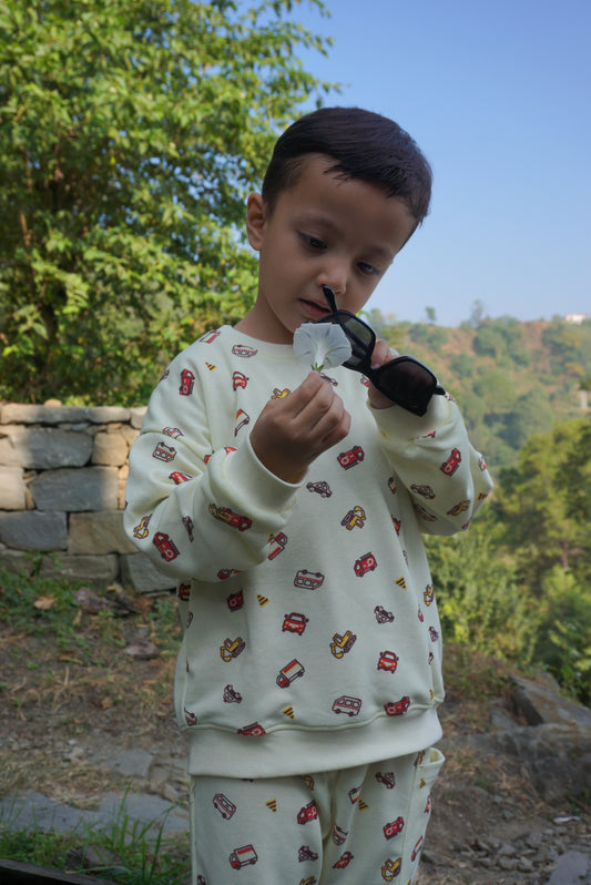 Wheels & Dreams - 2 Piece Sweatshirt set for Boys & Girls