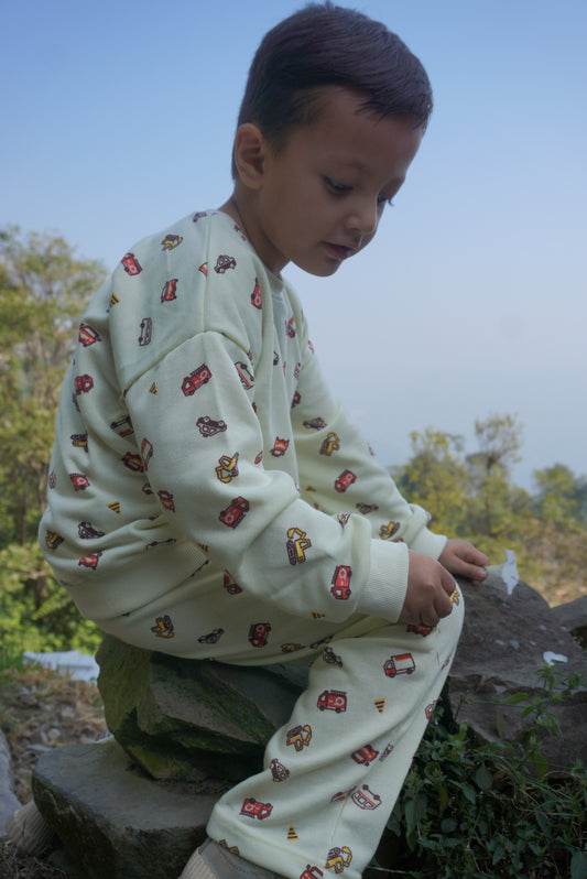 Wheels & Dreams - 2 Piece Sweatshirt set for Boys & Girls