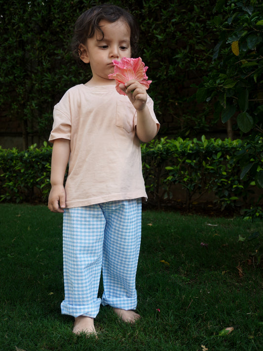 Baby Blue Check Pants