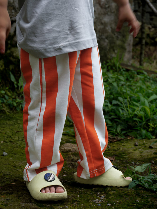 French Terry Collection: The Fun Orange Stripes