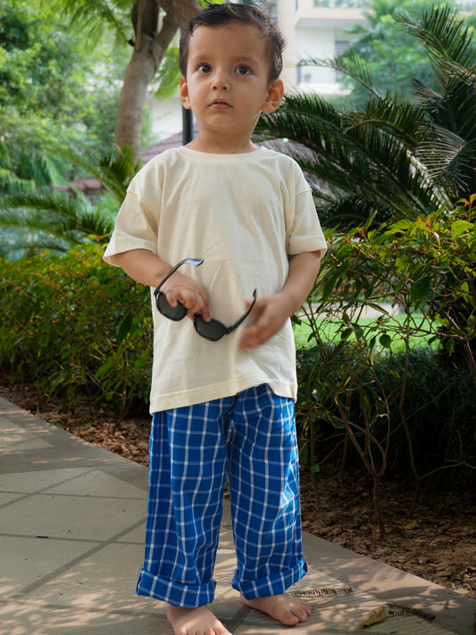 Blue Grid Lounge Pants