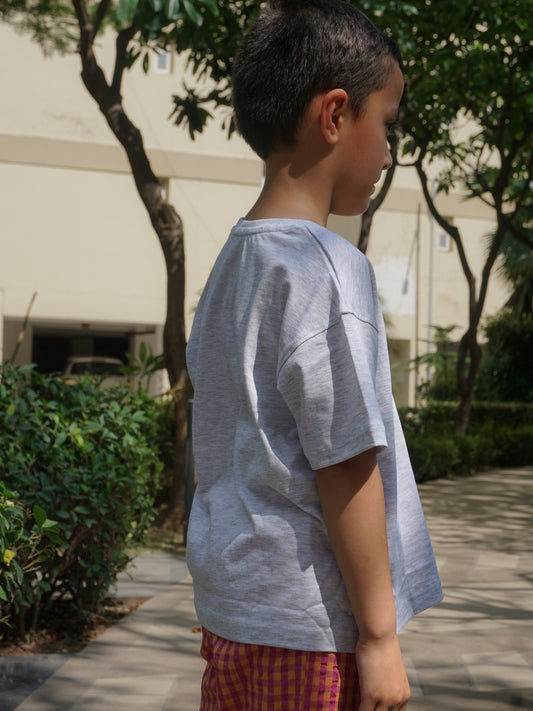 Everyday Melange Cotton T-Shirt for Kids – Gozi