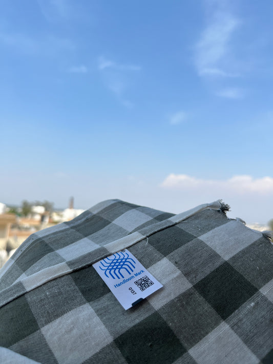 Green Handcrafted Cotton Bath Towel – Gozi