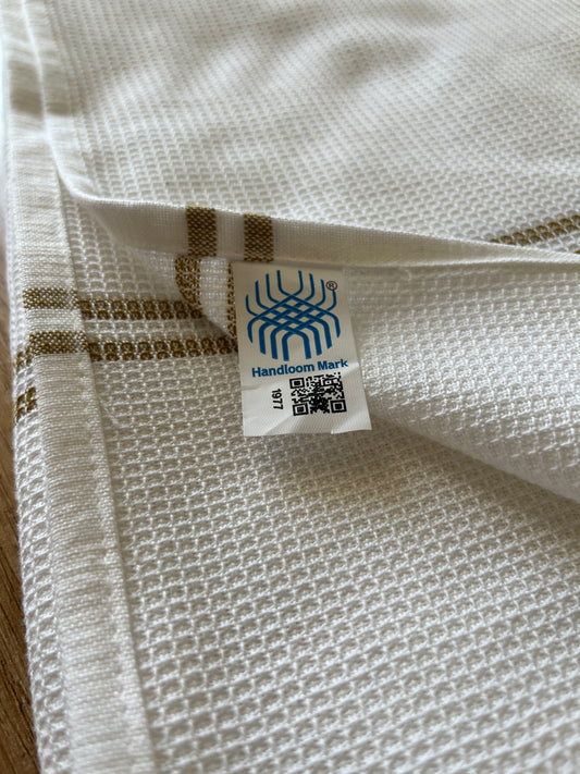 White Handcrafted Cotton Bath Towel – Gozi