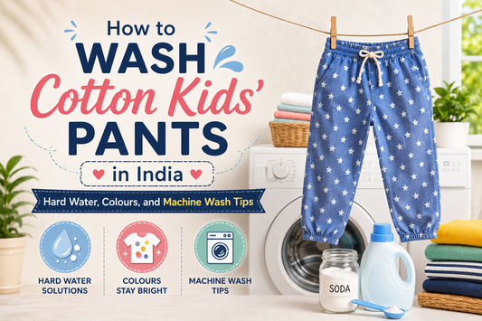 How to Wash Cotton Kids' Pants in India: Hard Water, Colours, and Machine Wash Tips