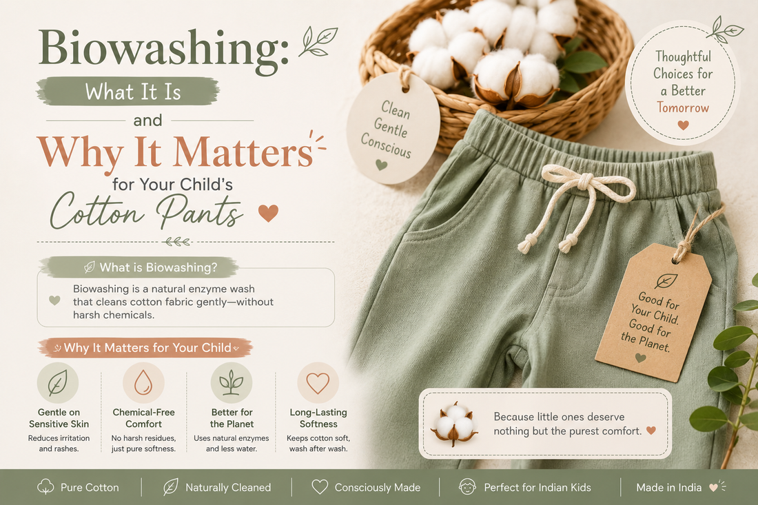 Biowashing: What It Is and Why It Matters for Your Child's Cotton Pants