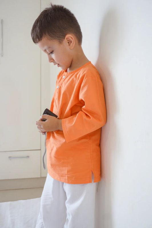 Why the Orange Kurta for Baby Boys is a Must-Have: A Perfect Blend of Style and Comfort