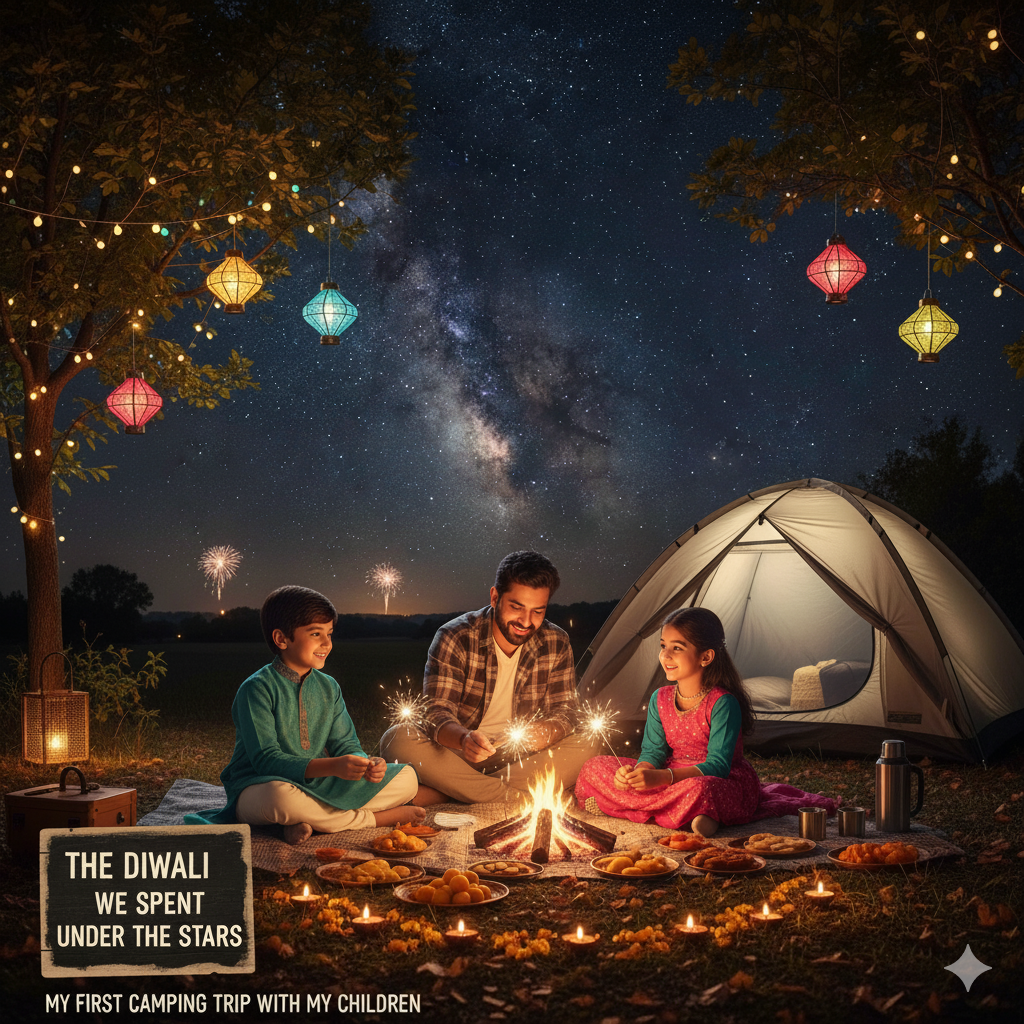 A Different Kind of Diwali: Camping With My Child for the First Time