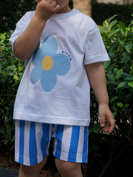 Blue Petal Smile Tee