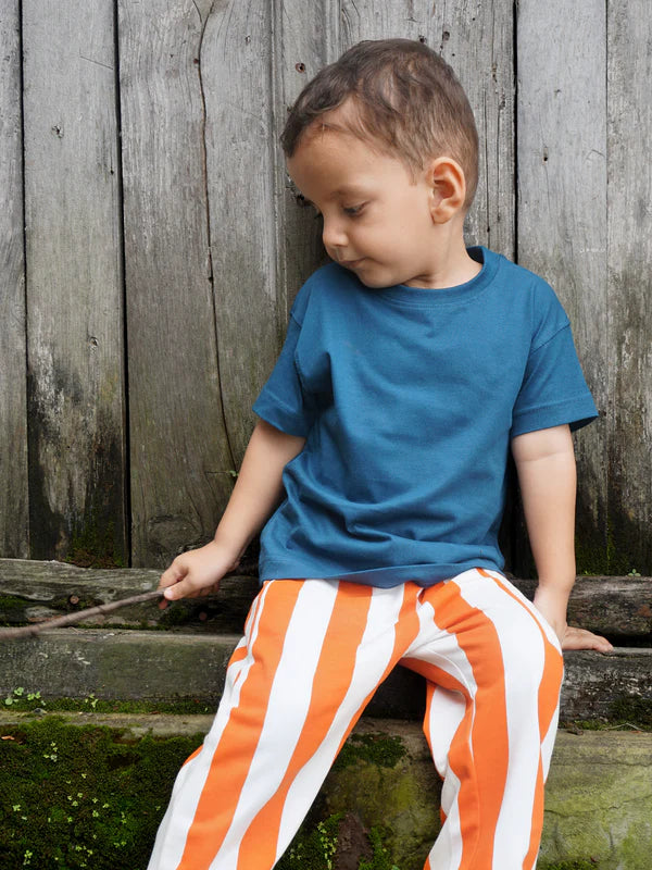 Lagoon Blue Cotton T-Shirt for Kids – Gozi