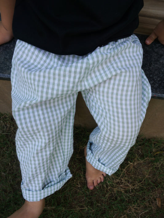 The Sage Gingham Pants: Lightweight & Super Soft