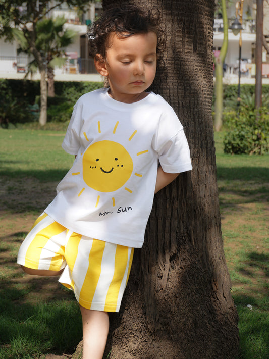Sparkling Sun Fun Cotton T-Shirt for Kids – Gozi