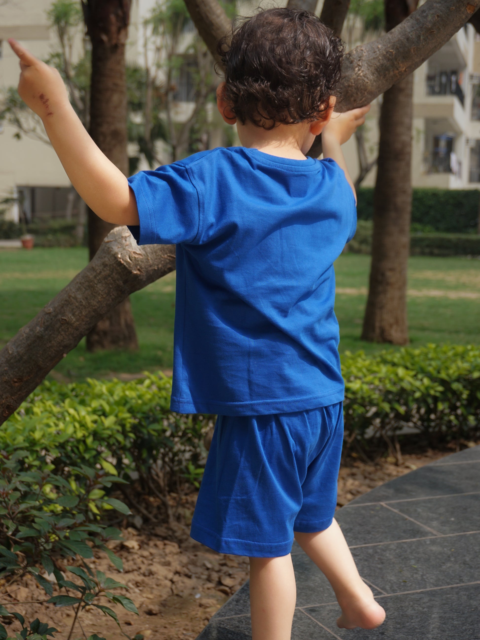 Coolest Kid on the Block Cotton Co-ord Set for Kids – Gozi