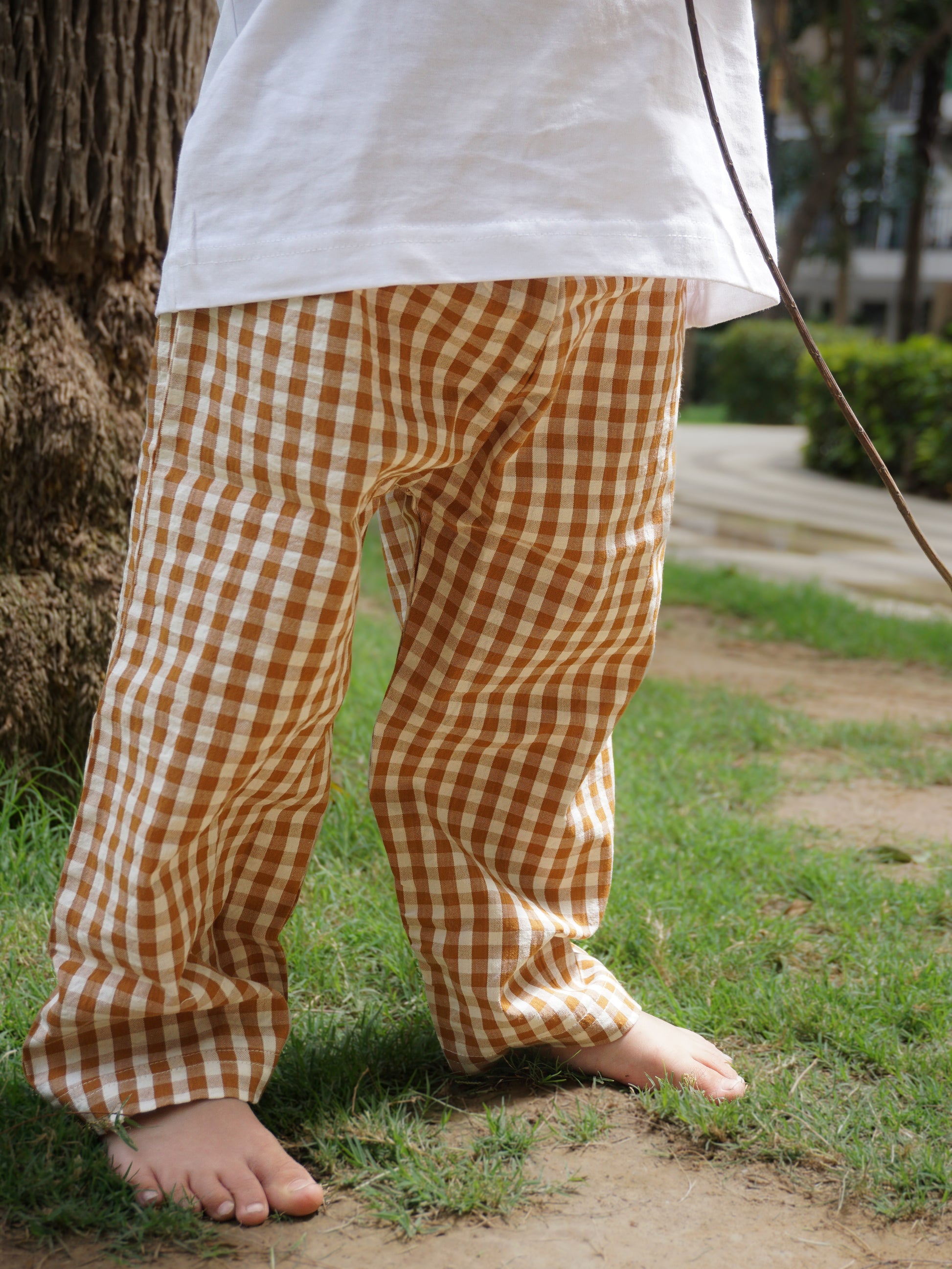 Butterscotch Cotton Pants for Kids – Gozi