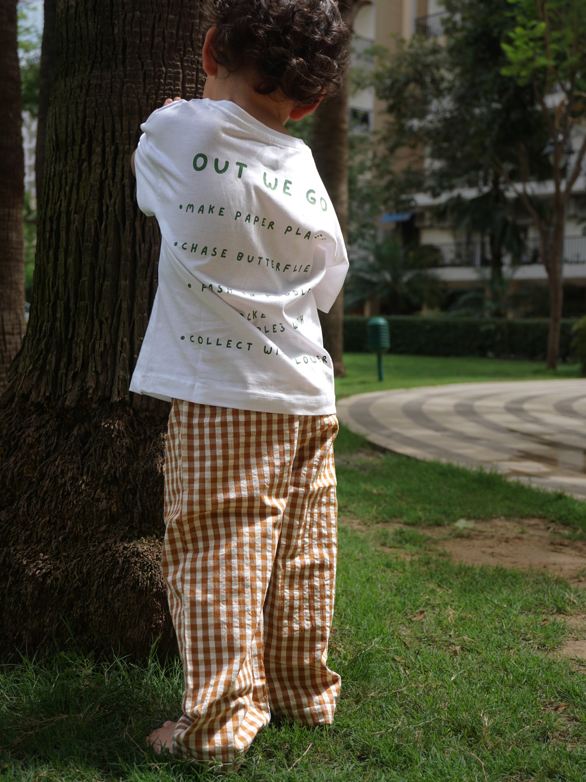 Butterscotch Cotton Pants for Kids – Gozi