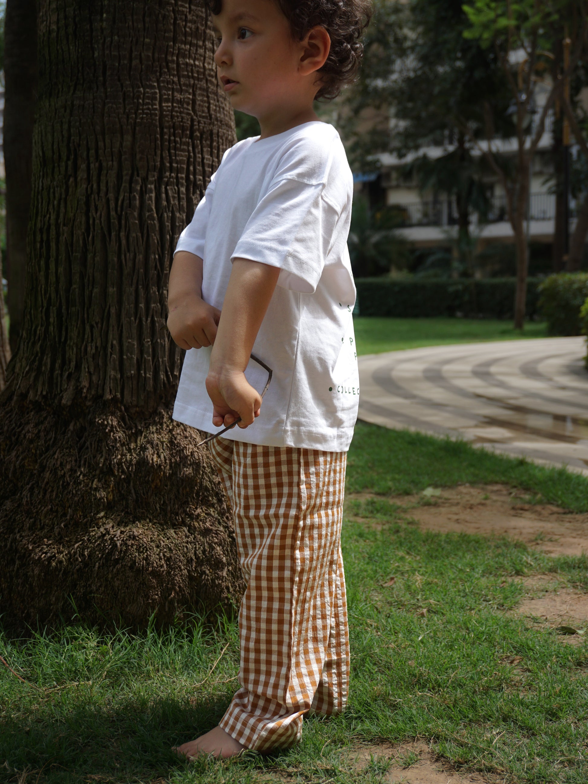 Butterscotch Cotton Pants for Kids – Gozi