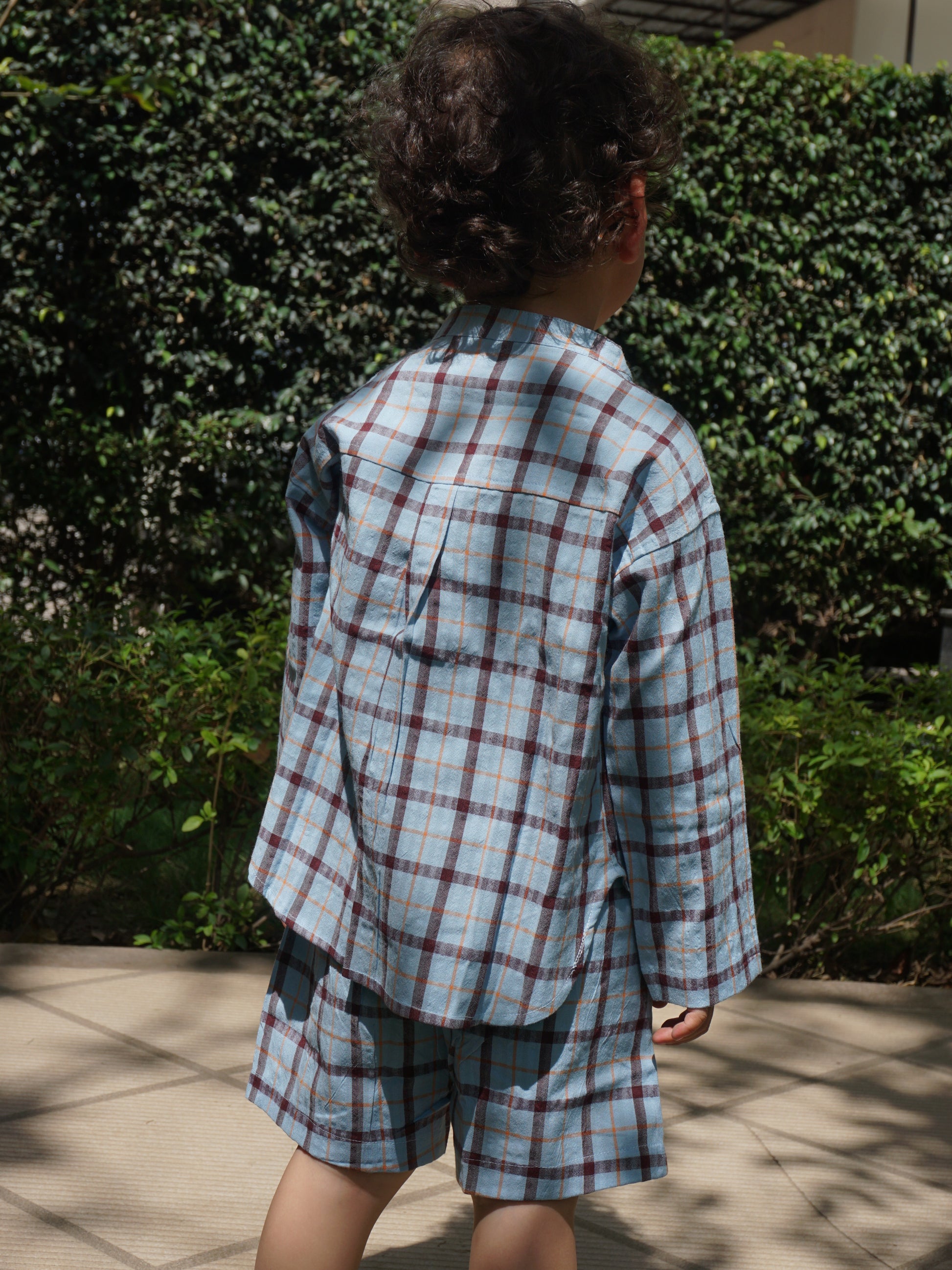 Terra Checks Cotton Co-ord Set for Kids – Gozi