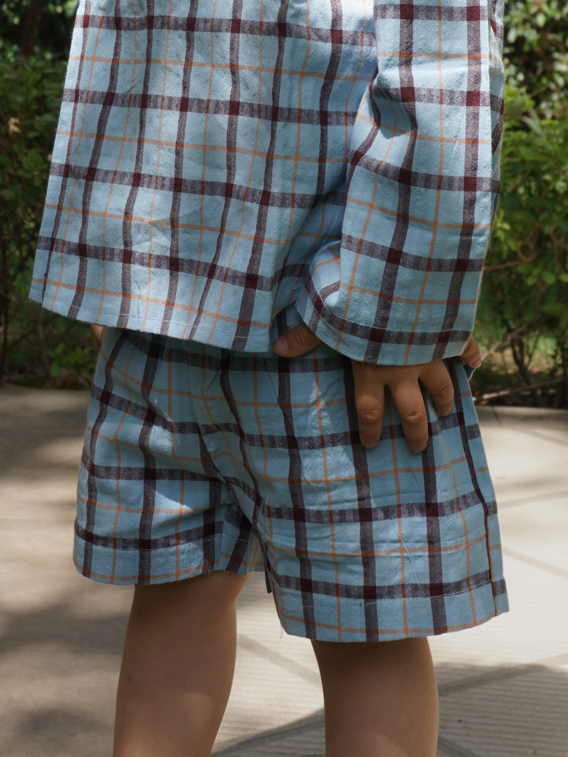 Terra Checks Cotton Co-ord Set for Kids – Gozi