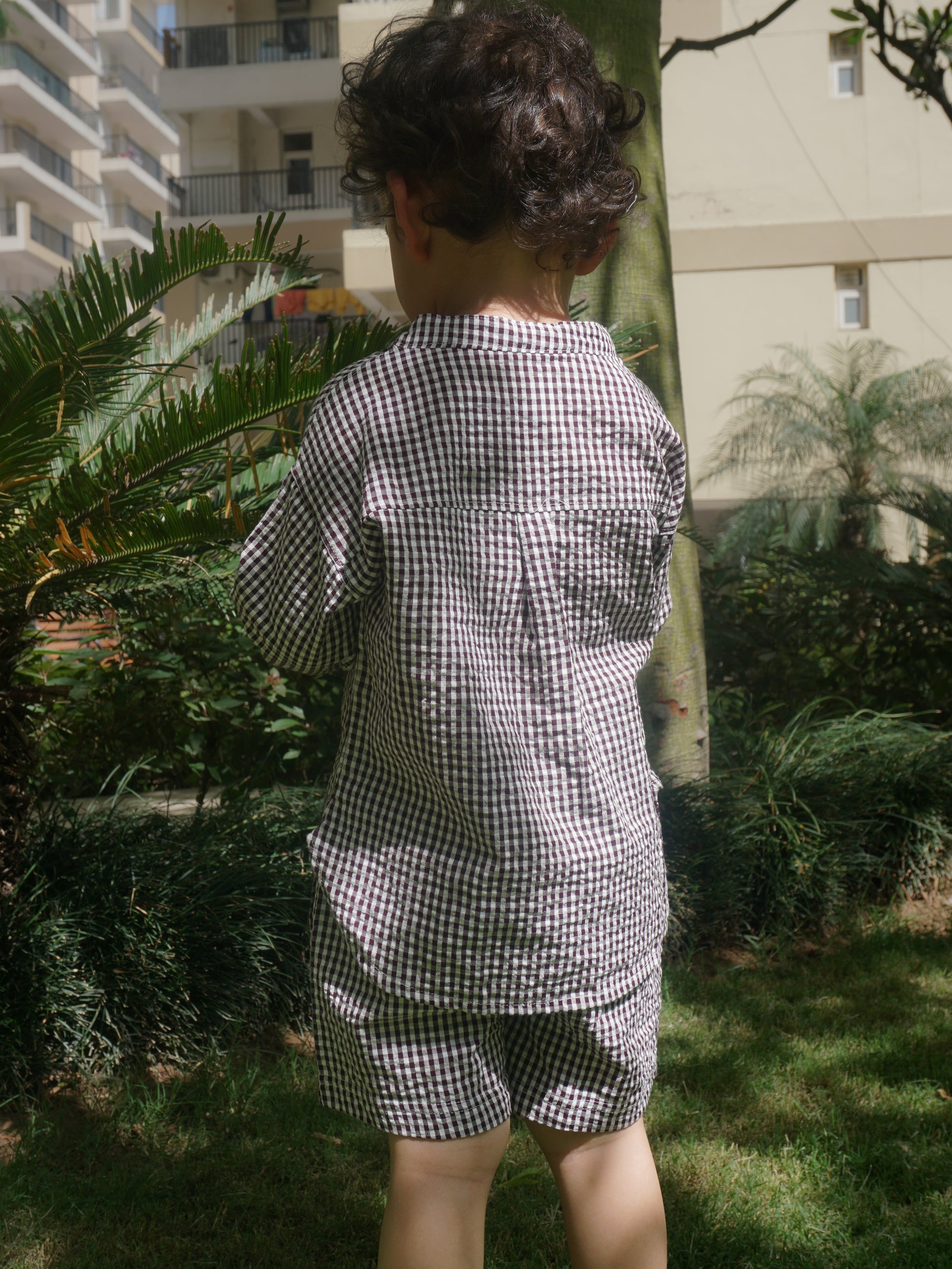 Brownie Picnic Cotton Co-ord Set for Kids – Gozi