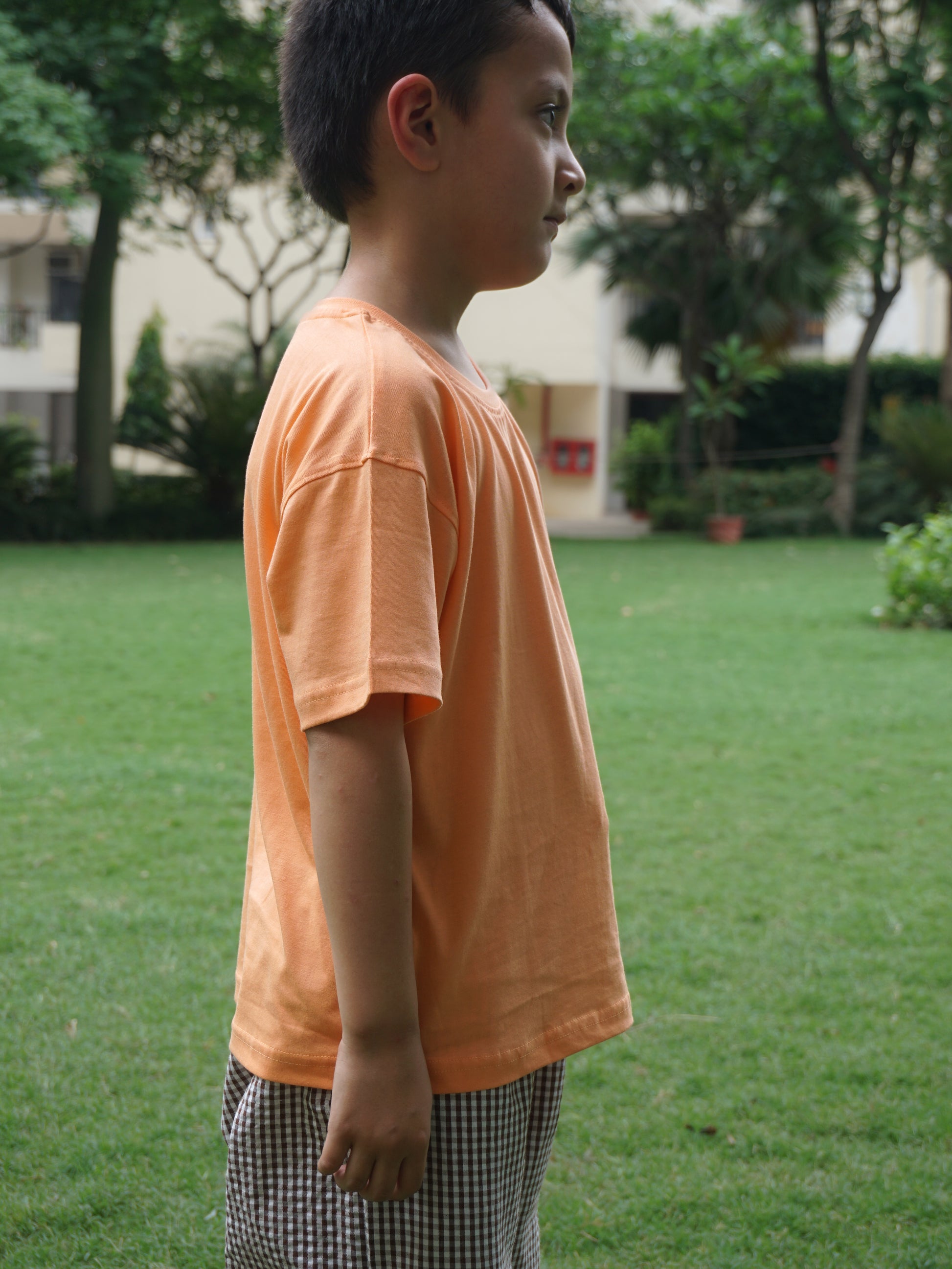Soft Papaya Cotton T-Shirt for Kids – Gozi