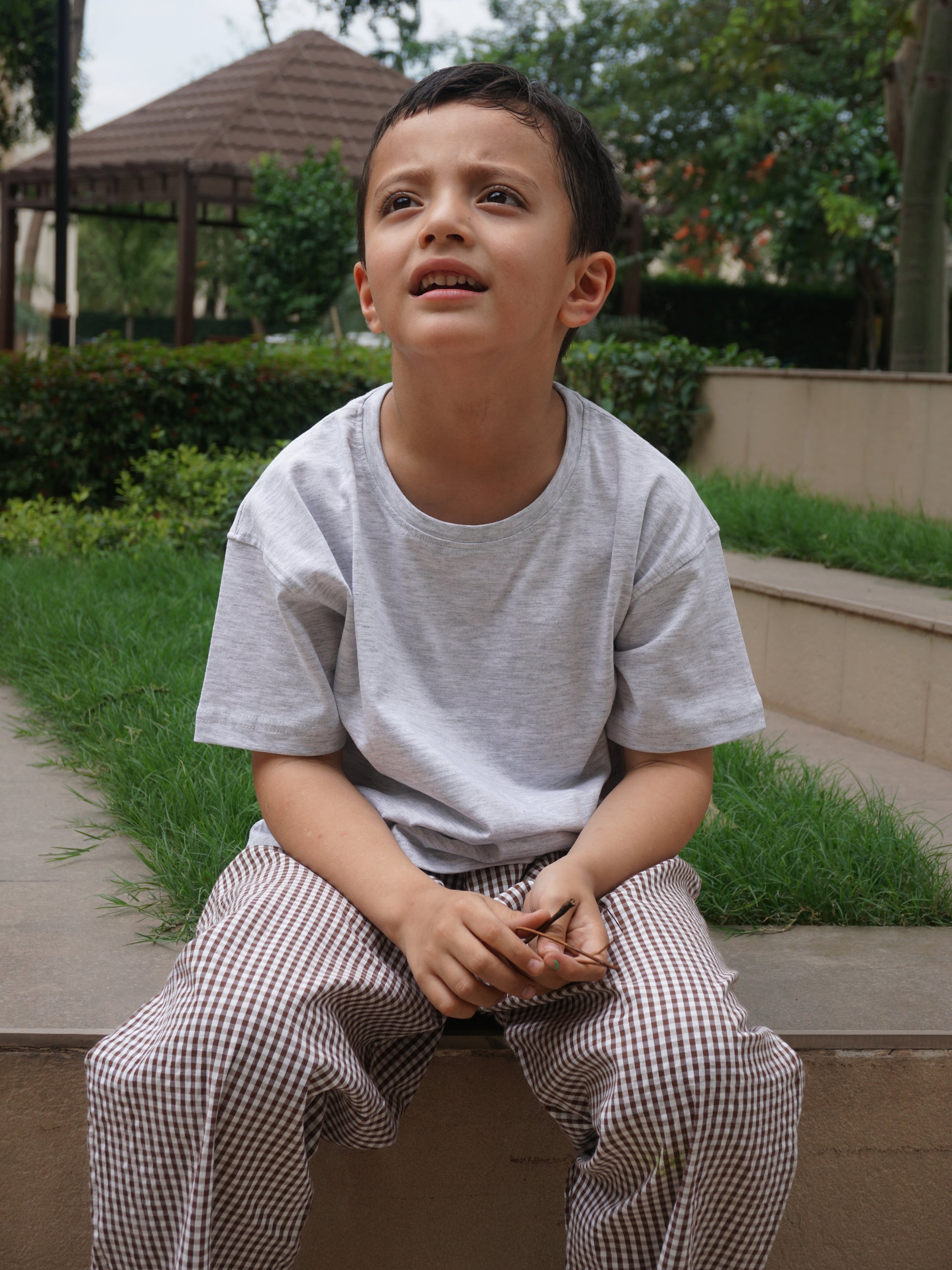 Everyday Melange Cotton T-Shirt for Kids – Gozi
