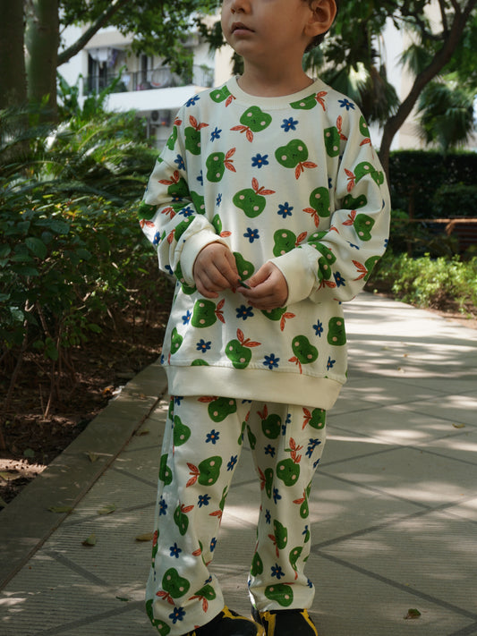 Apple of My Eye Sweatshirt Set