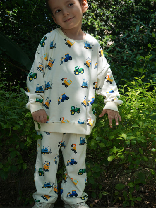 Little Wrecking Crew Sweatshirt Set