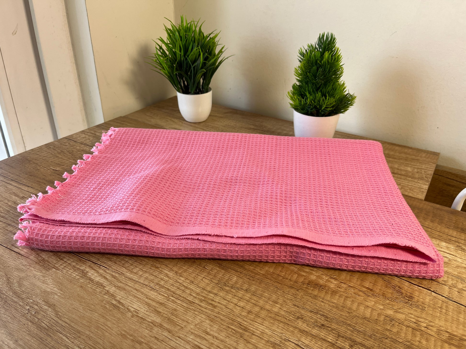 Pink Handloom Towel